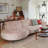 Cream Style Curved Sofa