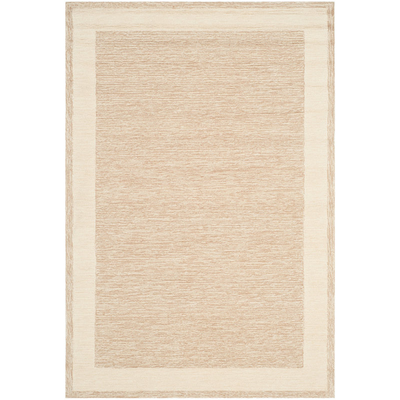 Taran Easy Care Hand Hooked Performance Solid Color Rug, Rectangle 6' x 9'