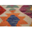 Tapis oriental réversible en laine Kilim 9 x 11
