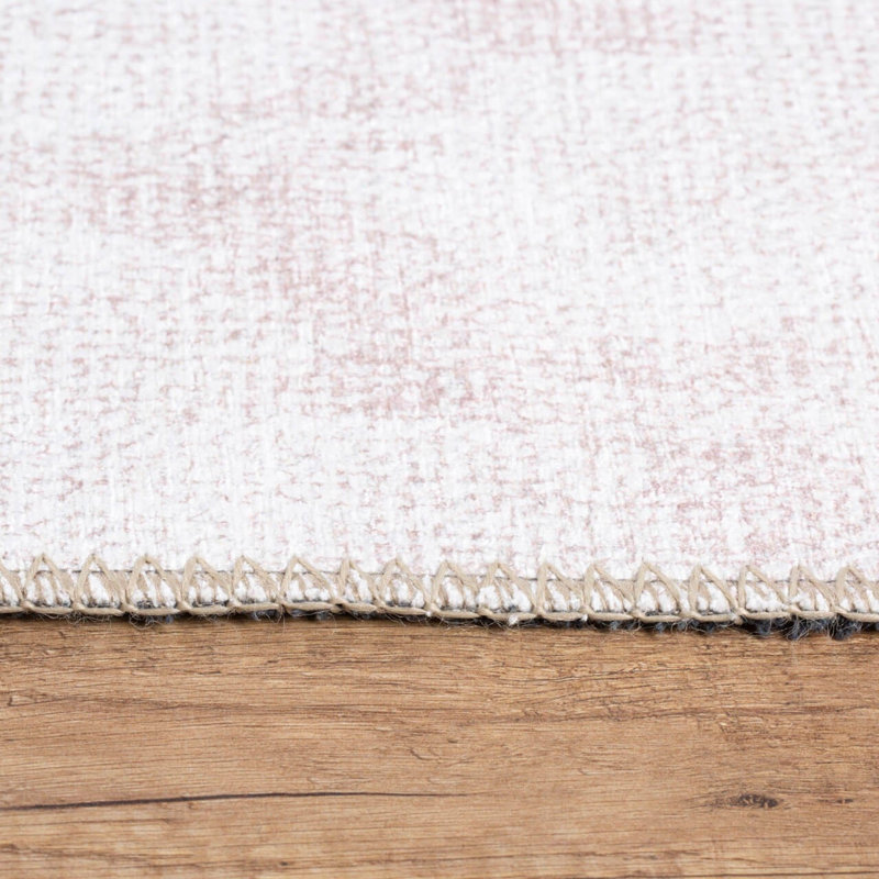 Luxurious Machine Washable Area Rug, 4.9 x 7.5 Feet, 100% Polyester, 1850 g/m², Pile Height: 0.2 inches | Eco-Friendly Recycled Poly Cotton Backing | Perfect for Living Room & Bedroom, Soft and Durable Design