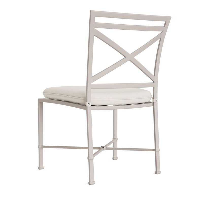 Venetian Outdoor Dining Side Chair, Fusion Natural, Tan, Dove Smooth