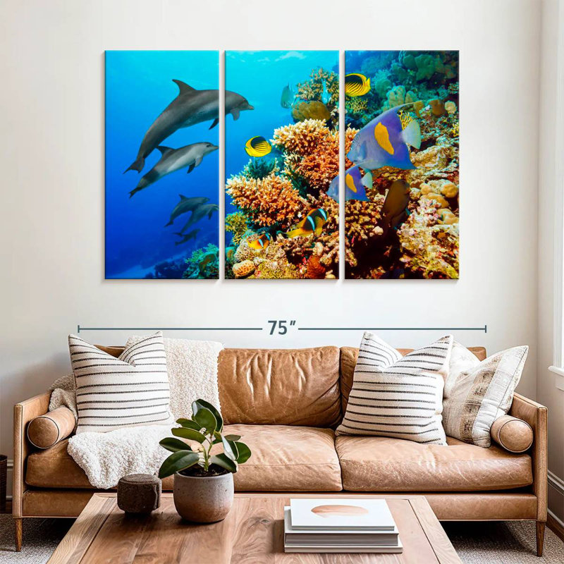 Brampt Reef Sea Life, 42" H x 65" W