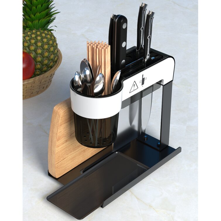 Dropship Knife Block; Cookit Kitchen Universal Knife Holder Without Knives;  Detachable Knife Storage With Scissors Slot; Space Saver Multi-function  Knife Utensil Organizer to Sell Online at a Lower Price