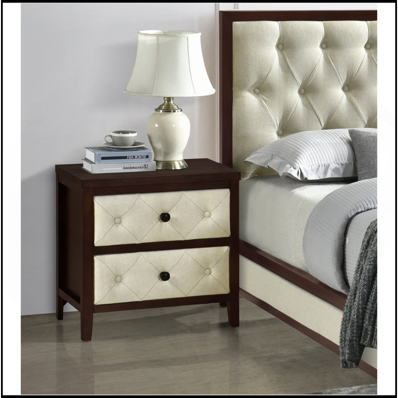 Magnifique table de chevet 1Pc, Espresso