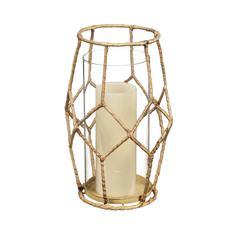 10.5'' H Glass Tabletop Lantern