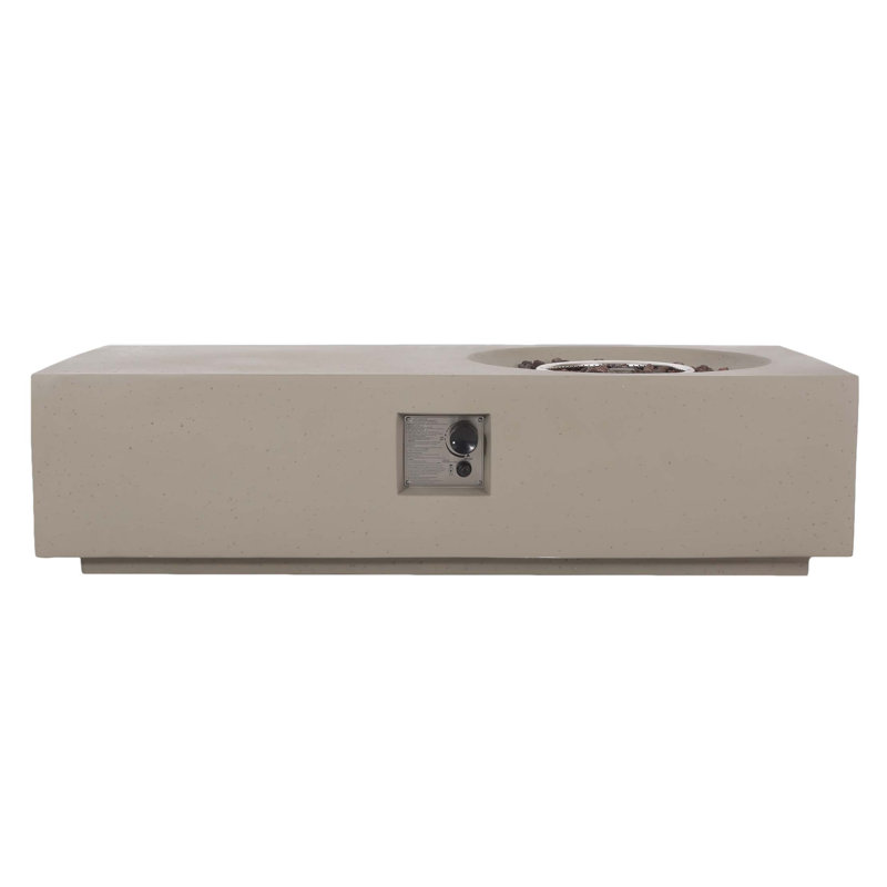 Rectangle 14.75" Mgo Fire Pit-50 000 Btu