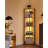 5-Tier Corner Bookcase with LED Lights-1296268512