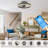 Low Profile Ceiling Fan with Light & Remote – Flush Mount LED Fan for Bedroom, Quiet Motor, 3 Speeds-1616611909