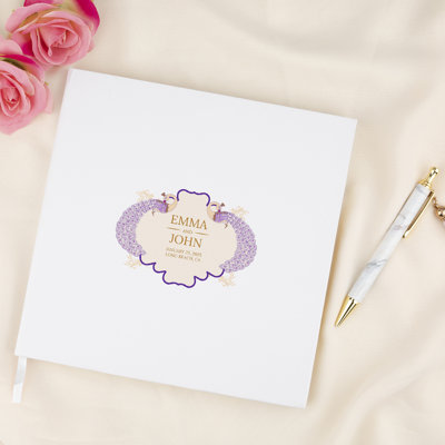Livre d'or de mariage Peacock Design
