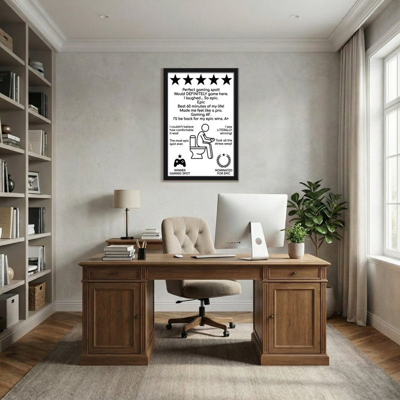 Note de Star de Bath & Laundry Perfect Gaming Spot, H 18 po x l 12 po