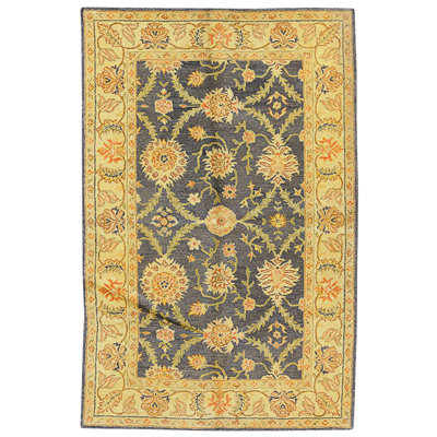 Handmade Silk and Wool Area Rug