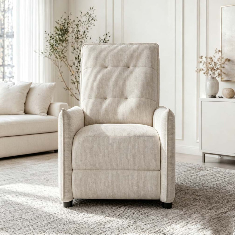 Fauteuil inclinable en chenille, Beige