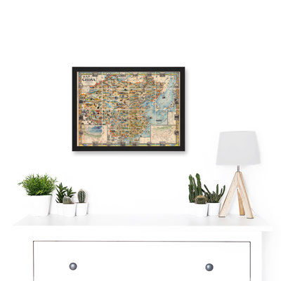 Map Diakoff 1931 China - Single Picture Frame Print