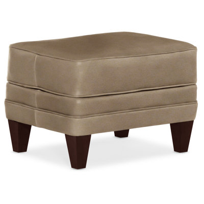 Zion 25" Wide Genuine Leather Rectangle Standard Ottoman by Bradington-Young