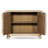 Rowan 48" Solid Reclaimed Pine 2-Door Crossbar Accent Storage Cabinet