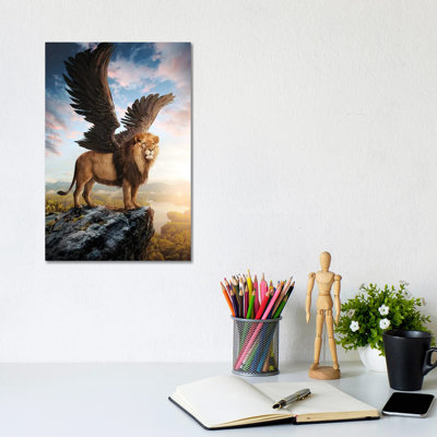 Winged Lion by Ruvim Noga - Wrapped Canvas Gallery-Wrapped Canvas Giclée