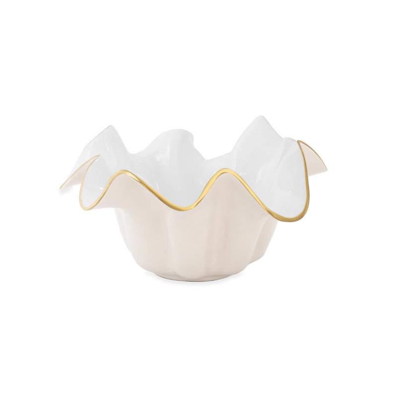 Encanto Medium Medusa Bowl, Cream/White
