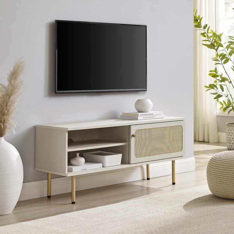 Cambria 47" TV Stand, White