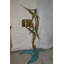 Statue bronze deux boîtes aux lettres voilier - Taille: L 45 po x l 33 po x H 74 po.