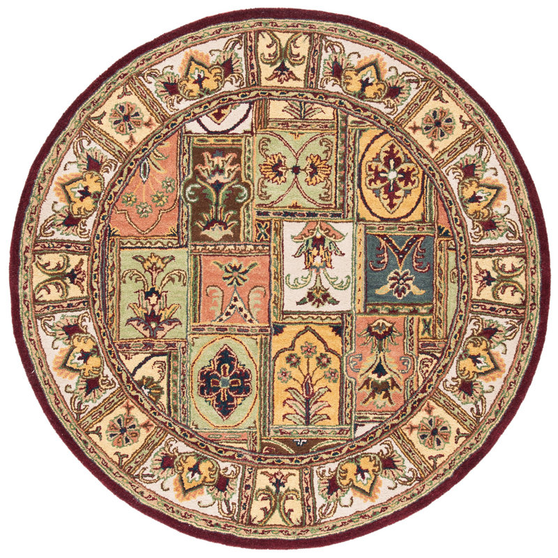 Tosca Hand Tufted Wool Oriental Rug, Round 6'