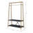 Pahor Gold & Black Finish Hall Tree