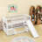 Wood Bunk Bed With Slide And Guardrails-668967441-668967438
