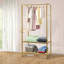 Porte-vêtements 67,72 po avec tablettes inférieures et crochets-2083600222