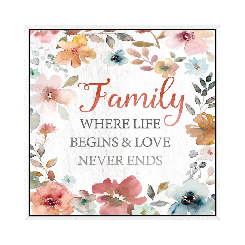 Family Life Begins by Carol Robinson - Print on Canvas, White Framed, 93.98 cm H x 93.98 cm W