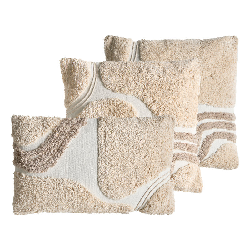 Abstract Cushion, Beige