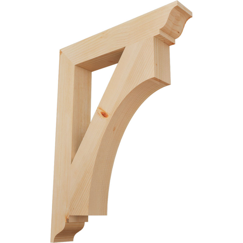 Support traditionnel lisse l 3 1/2 po x P 24 po x H 32 po, sapin Douglas, Lisse, H 32 po x l 3,5 po x P 24 po, Douglas