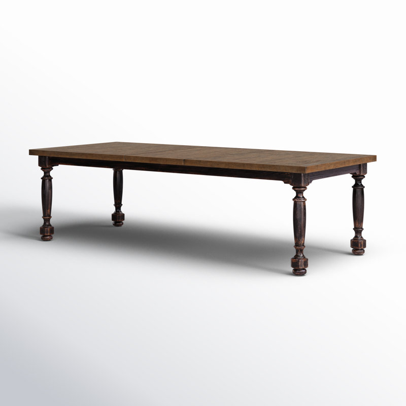 Americana Leg Dining Table with 22" Leaf, Molasses