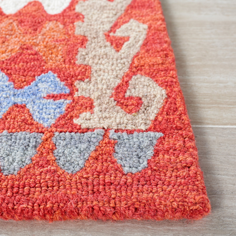 Tapis rouge / ivoire Horwich 413, Rectangle 8 pi x 10 pi