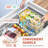 Freezer Organizer Bins With Foldable Handle, 4 Pack Stackable Freezer Baskets For 3.5-7 Cu.FT Deep Chest Freezer Organization, White