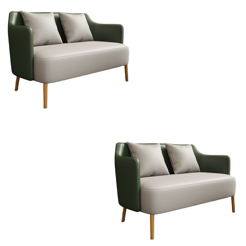 Banc rembourré en similicuir Fashion