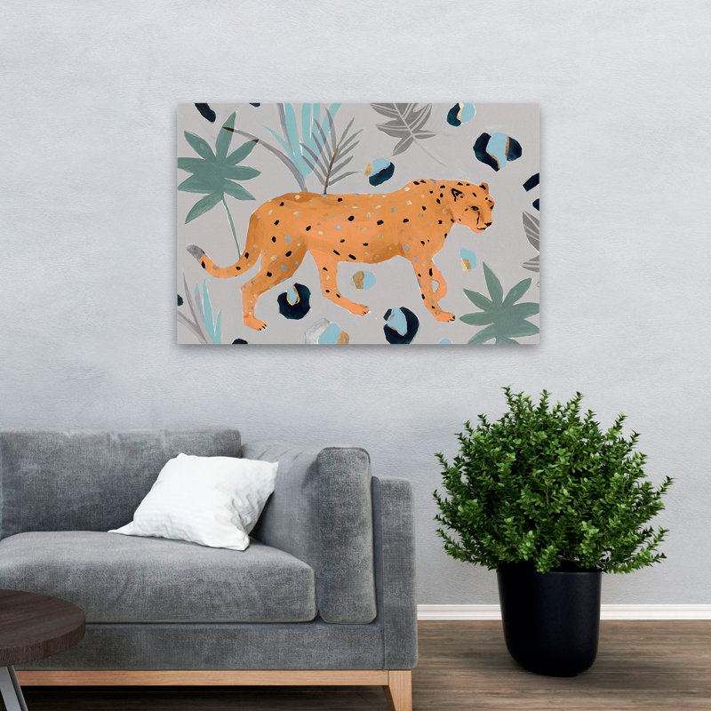 Walking Cheetah I, 32" H x 48" W