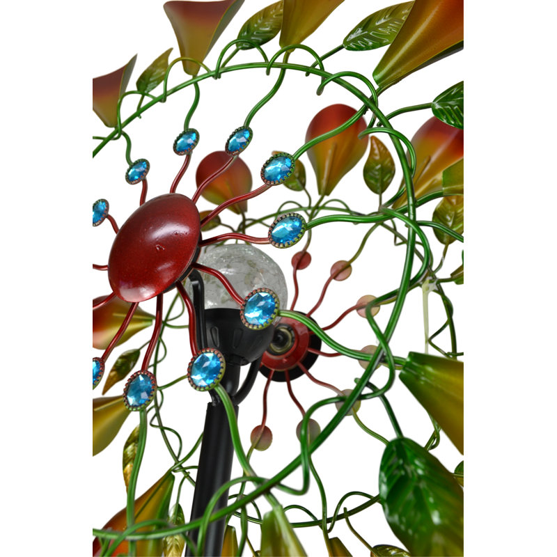 Tourne-vent 78 "en métal multicolore