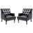 28.5" W Faux Leather Armchair-77636344