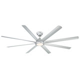 Hydra 8 - Blade Outdoor LED Smart Standard Ceiling Fan with Wall Control and Light Kit Included, Works With Alexa and iOS or Android App