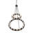 18 - Light Dimmable Wagon Wheel Chandelier