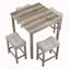 Ensemble de table de salle à manger 5 pièces-1015303129-1015303128