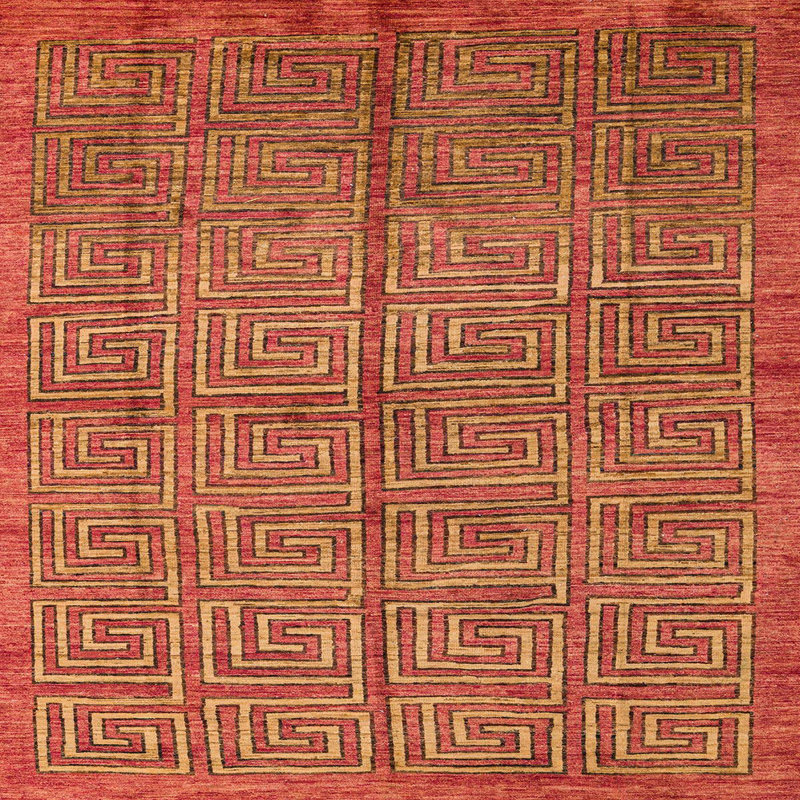 Abstract Indoor Rug, Square 3'