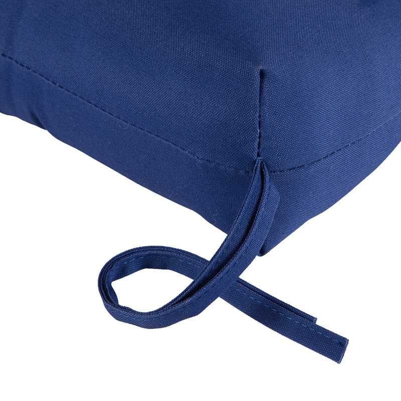 Coussin de banc d'extérieur Shipton, Bleu marine, L 44 po x P 17 po, 4"