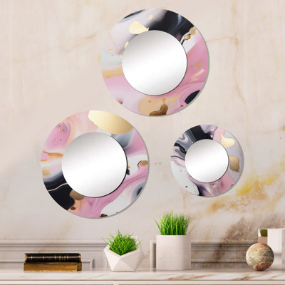 Romilda Metal Round Mirror