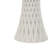 Stoneware & Porcelain Table Lamp With Textured Base And Fabric Drum Shade - 26" Tall, White & Gold Modern Accent Lighting For Home & Office