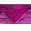 Tapis turc rose fait à la main 5,5 pi x 9,2 pi avec médaillon