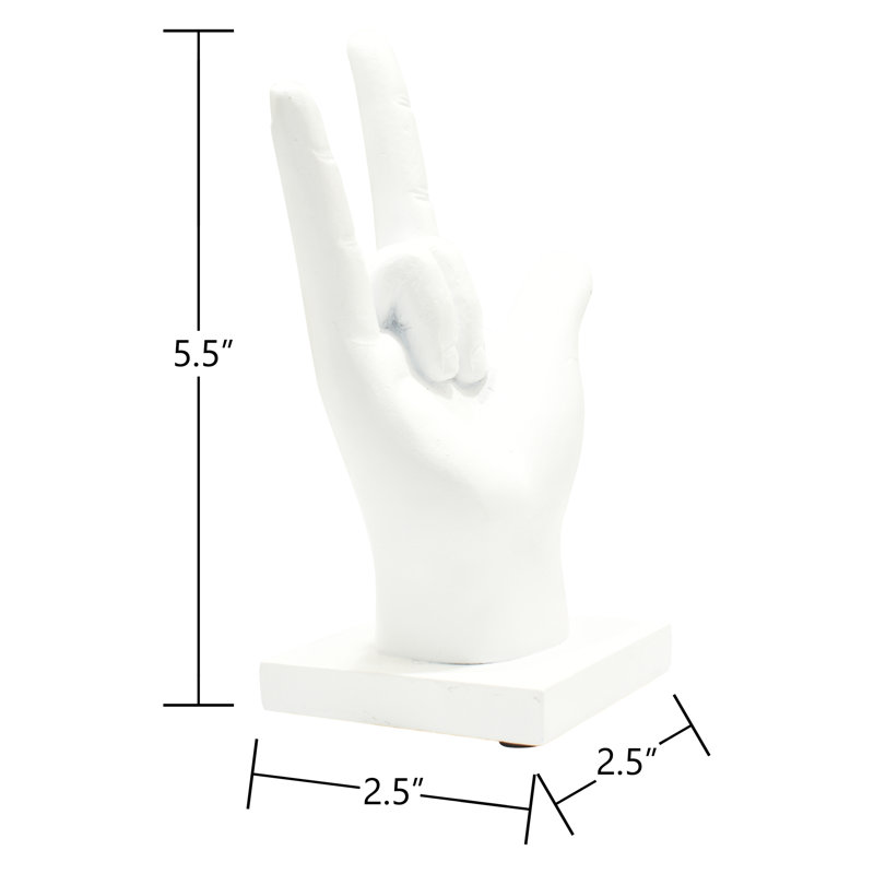 Sculpture Adam & Friends Home I Love You | 1 pièce, Blanc