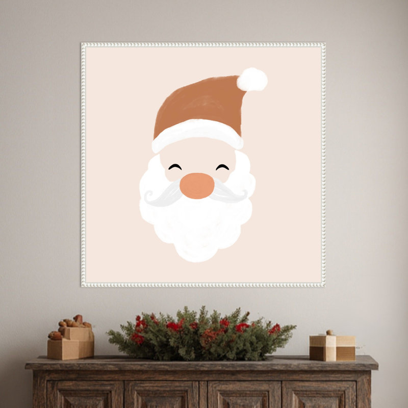 Père Noël par Orara Studio, reproduction d'art sur toile encadrée, H 30 po x l 30 po