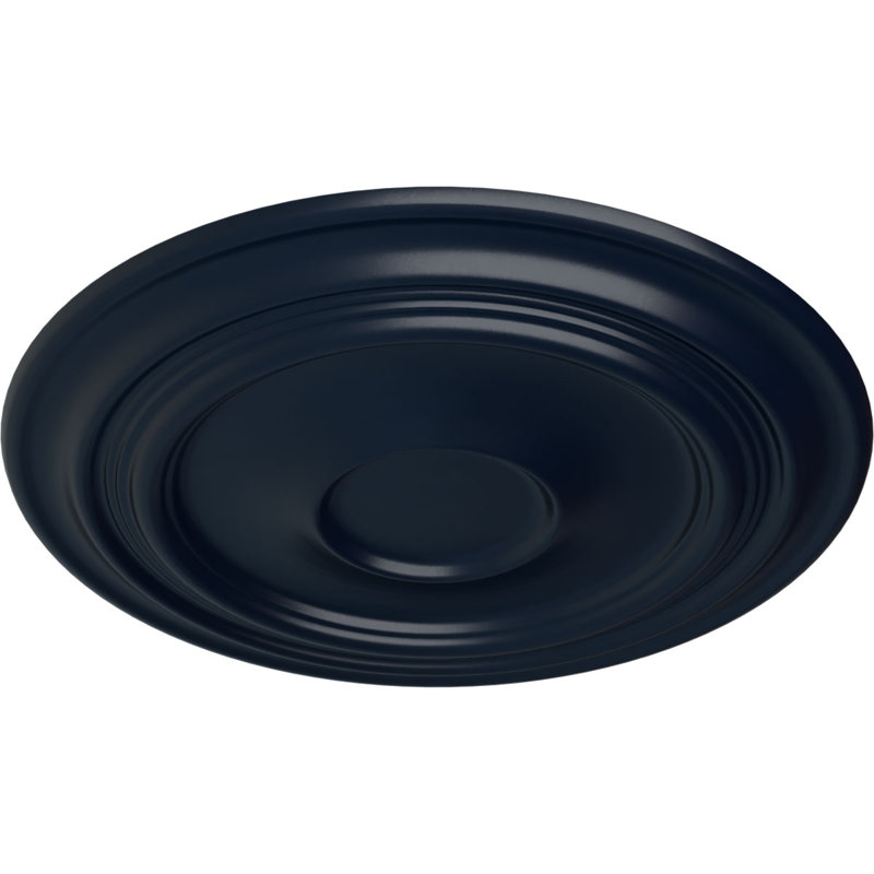 Médaillon de plafond Endurathane Felix, l 25 1/4 po x H 17 1/4 po x P 1 3/4 po, fini vert athénien peint à la main
