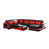 Similicuir assorti rouge est en rupture de stock sélectionné