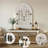 Vintage Arched Wall Mirror With Openable Shutters, Decorative Accent Mirror For Home-124569822-124569823